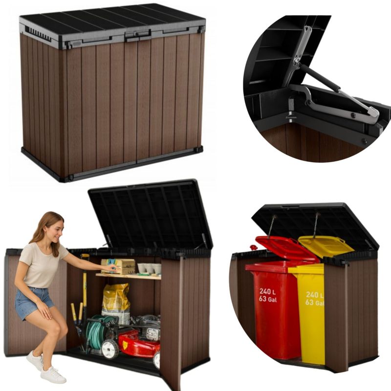 Schowek ogrodowy Store It Out DARWIN 1100L brązowy 1 szt