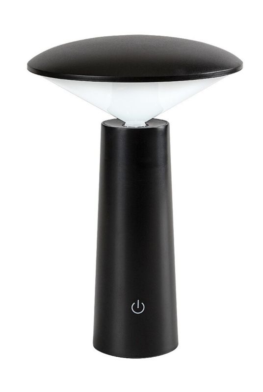 Lampka stołowa Rabalux Polperro czarno-biała LED 3W 2800K-6500K 180lm akumulator IP20 wym: 21 x 14 x 14 cm - 1 szt.
