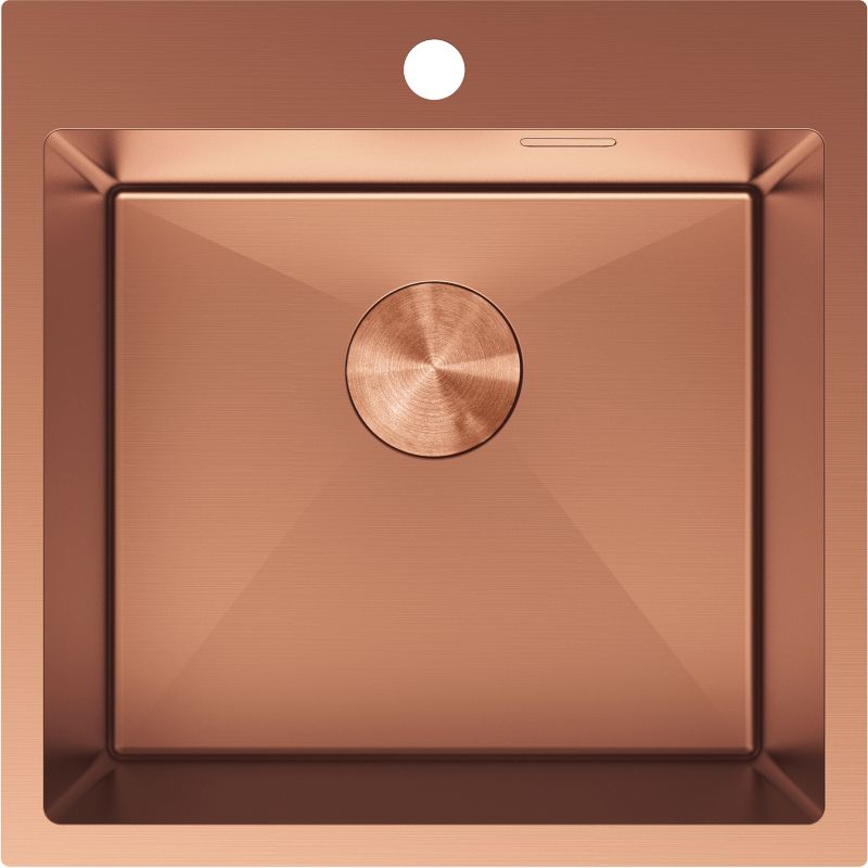 Zlewozmywak wpuszczany Mexen Solix miedź 500 x 500 mm 1-komorowy 1 szt.