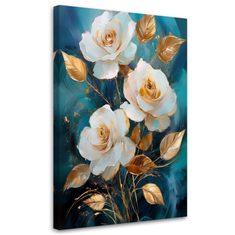 Obraz do salonu Feeby Kwiaty Róży Glamour 60x90cm 1szt