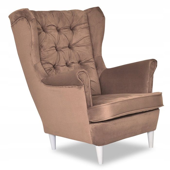 Fotel uszak do salonu Family Meble Gaja łososiowy 1szt