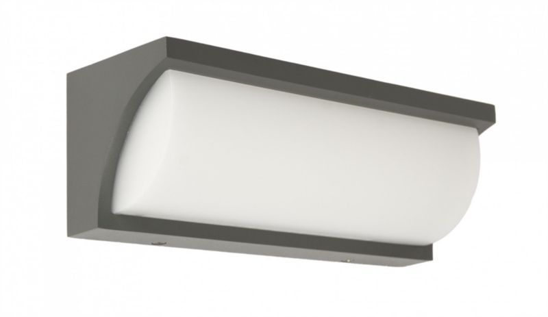 Kinkiet ścienny zewnętrzny SU-MA Mona ciemnoszary LED 13W 4000K 1538lm IP65 wym: 8,2 x 23 x 8,1 cm aluminium - 1 szt.