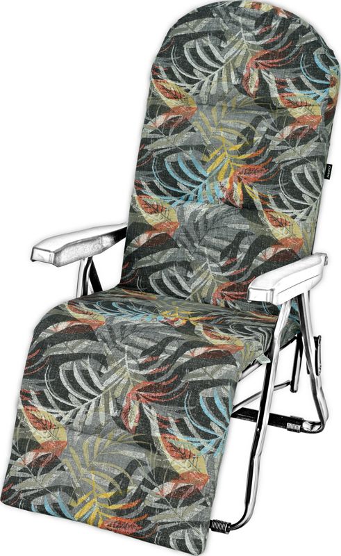 Poduszka na leżak z podnóżkiem AMPO pianka czarny czerwony szary 1 szt.