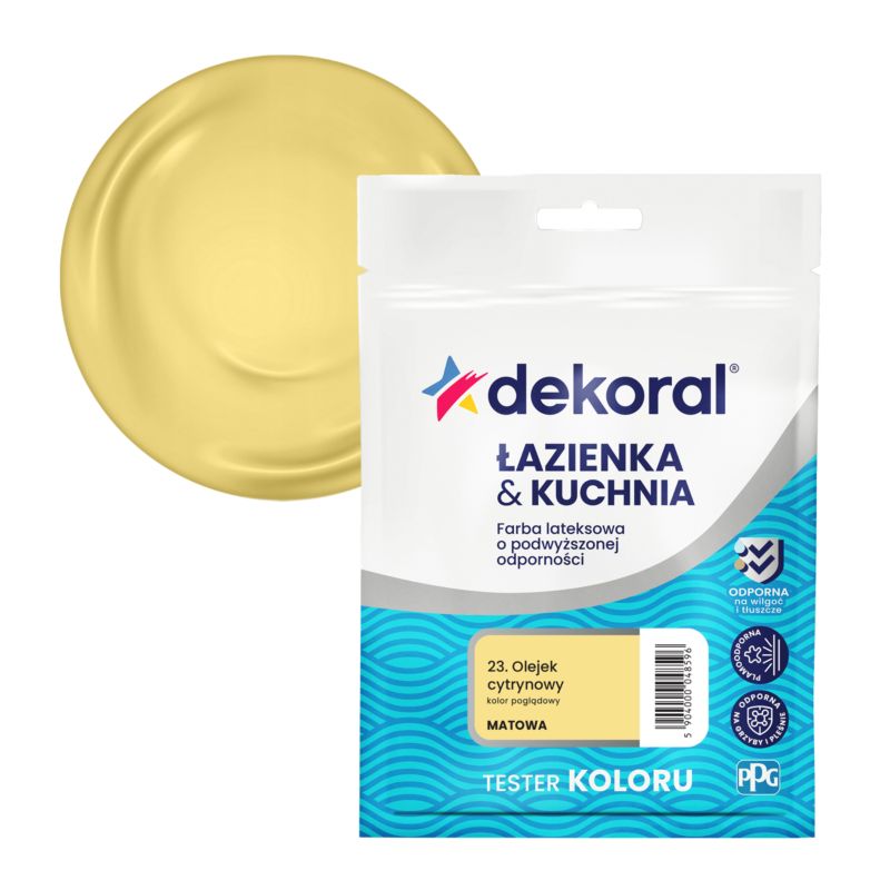 Tester farby Dekoral Łazienka & Kuchnia olejek cytrynowy 30 ml