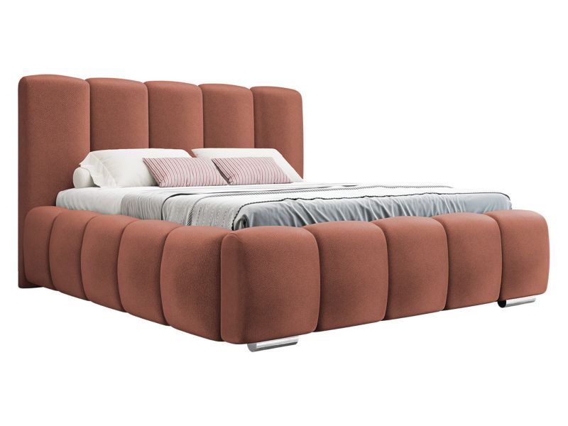 Łóżko tapicerowane MIRJAN 24 Wizko 180x200 łososiowy 1 szt.