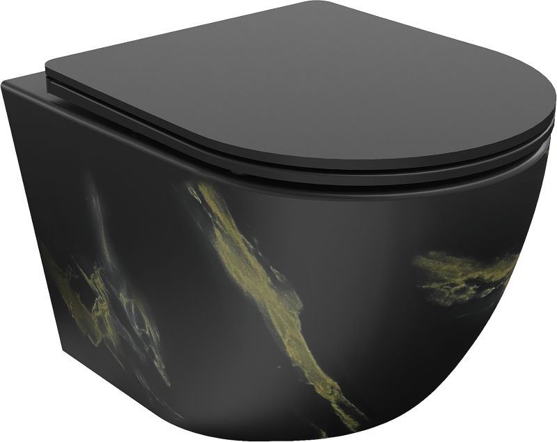 Miska wc wisząca Mexen Lena czarny kamień 48x36 cm 1 szt.