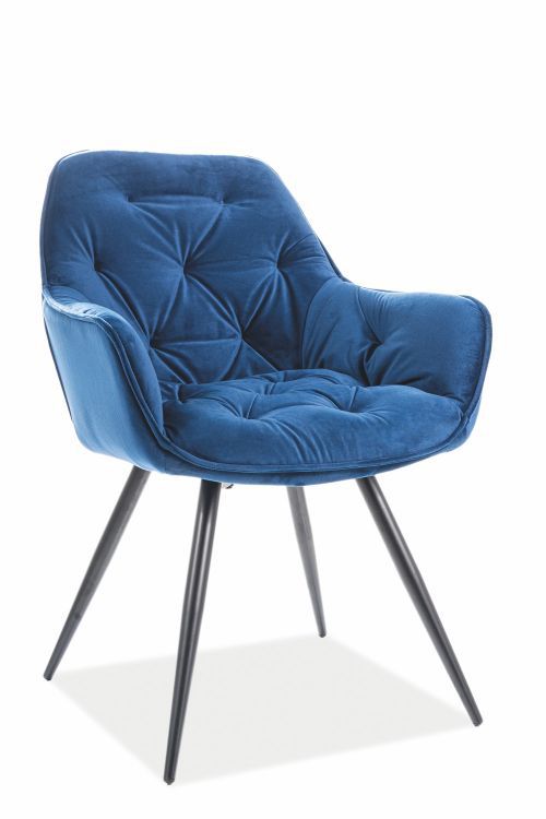 Krzesło Signal CHERRY VELVET granatowe 1 szt