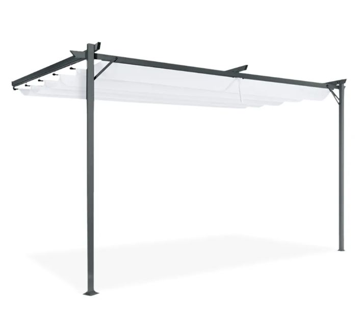 Pergola Tarasowa Hardmaister Ogrodowa Przyścienna Sprint Wall 4x2,7 Biała 1 szt