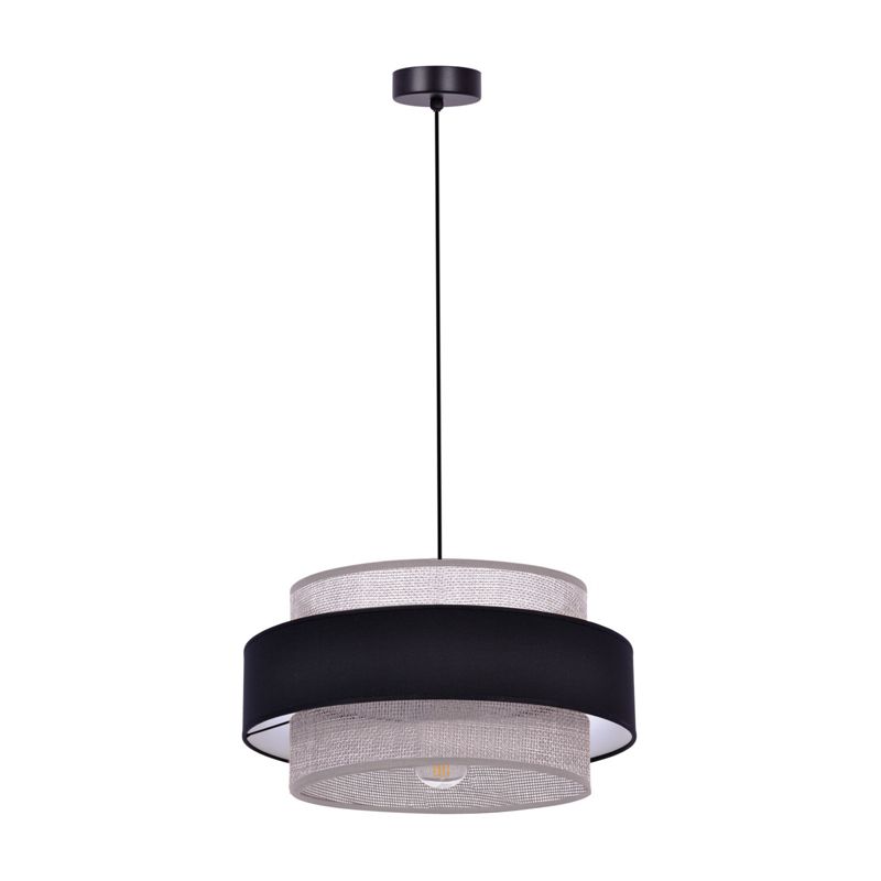 Lampa wisząca Kaja Doka 1567 czarno-szara styl klasyczny 1xE27 x 40W 1 szt.