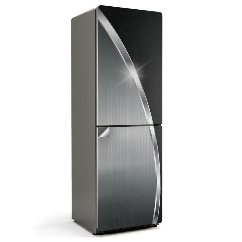 Naklejka na lodówkę Wallfluent 60x180 cm Abstrakcyjny wzór metaliczny 1 szt.