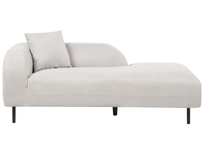 Szezlong tapicerowany lewostronny jasnoszary Le crau 1 szt.