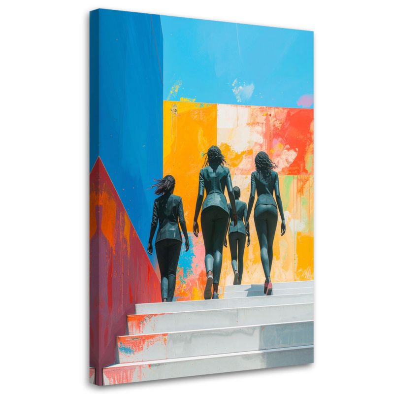 Obraz nowoczesny do salonu biura Feeby Postacie Abstrakcja 60x90cm 1szt