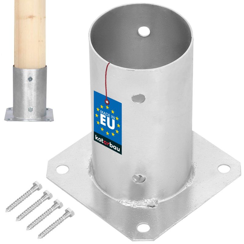 Podstawa słupa KOTARBAU wspornik kotwa fi 80 mm przykręcana 1 szt.