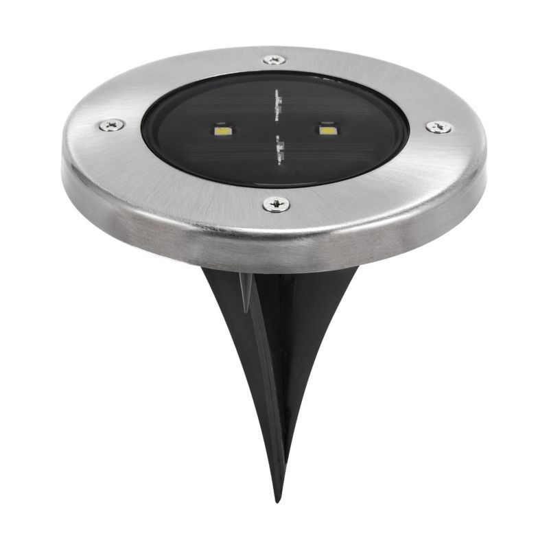 Lampa gruntowa wbijana Struhm Garet chromowana LED 0.5W 5700K 20lm IP65 wym: 13 x 12 x 12 cm metal - 1 szt.