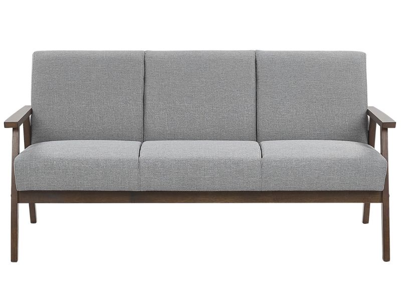 Sofa 3-osobowa szara Asnes 1 szt.
