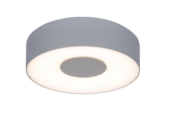 Lampa sufitowa zewnętrzna Lutec Ublo szaro-biała LED 8W 3000K 420lm IP54 wym: 4,5 x 19,3 x 19,3 cm - 1 szt.