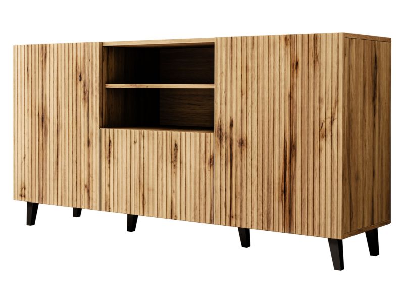 Komoda MIRJAN 24 Vamos 150 dąb wotan/czarny 1 szt.