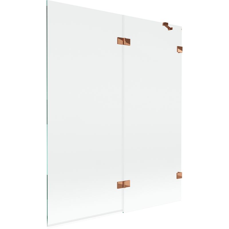 Parawan nawannowy 2-skrzydłowy Mexen Lunar różowe złoto 140 x 150 cm 1 szt