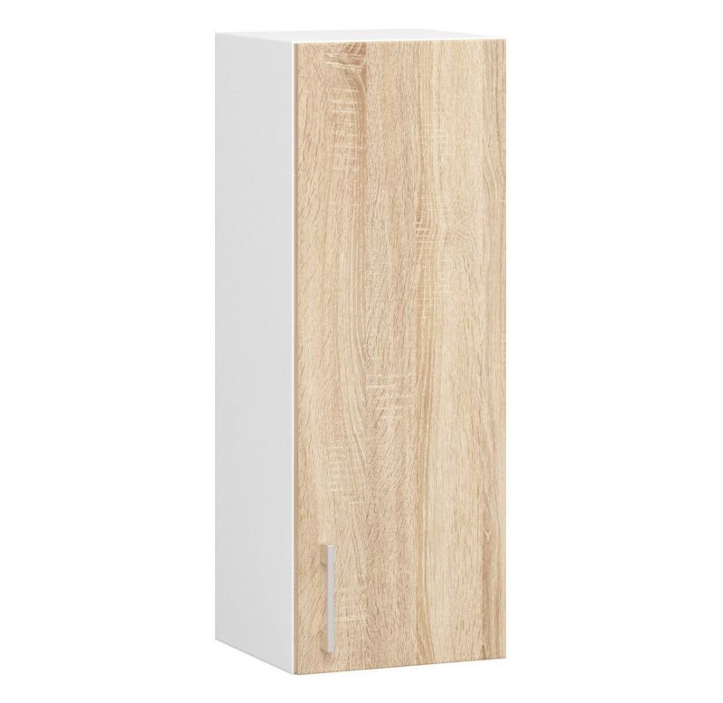 Szafka kuchenna Akord W30 system Lima Biała 30 cm 1 drzwi kolor Dąb Sonoma mat 2 półki 30x30,5x72 cm 1 szt.