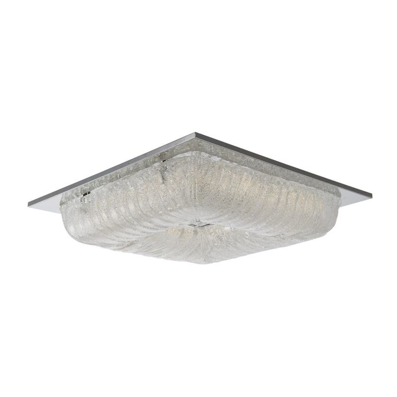 Plafon Italux Mercer chromowany przezroczysty LED 40W 3000K 2900lm IP20 wym: 13 x 52 x 52 cm szkło - 1 szt.