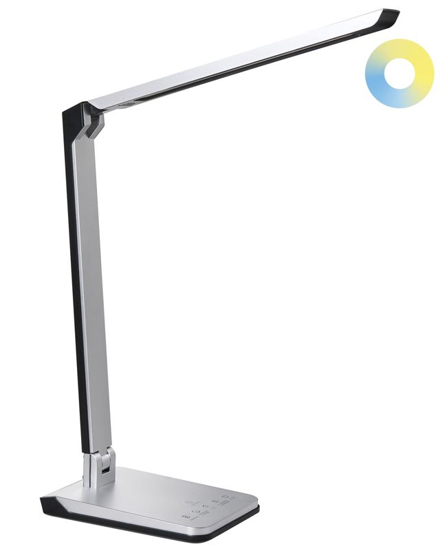 Lampa biurkowa LED Pictor Ze ściemniaczem Srebrny 1 szt.