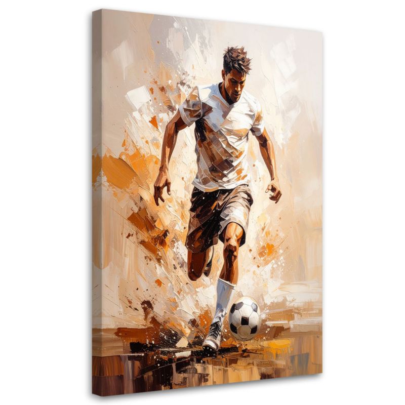 Obraz nowoczesny do pokoju młodzieżowego Feeby Piłkarz 40x60cm 1szt