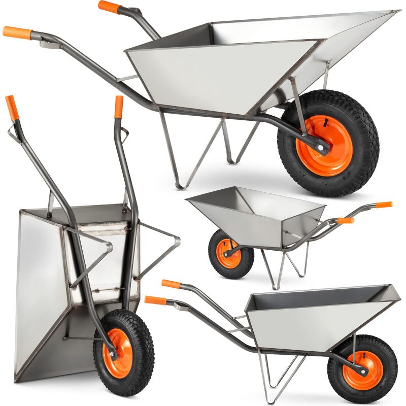 Taczka ogrodowa budowlana spawana stalowa HIGHER 120L 210kg 1szt.