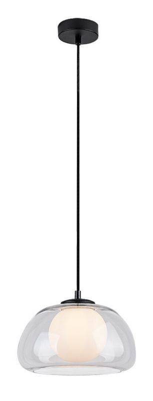 Lampa wisząca Rabalux Elowen przezroczysto-czarna wym: 150 x 25 x 25 cm 1xG9 x 1 szt.