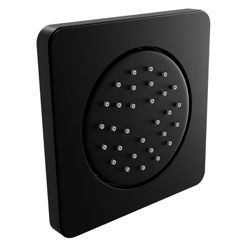 Dysza boczna Mexen czarna kwadratowa podtynkowa