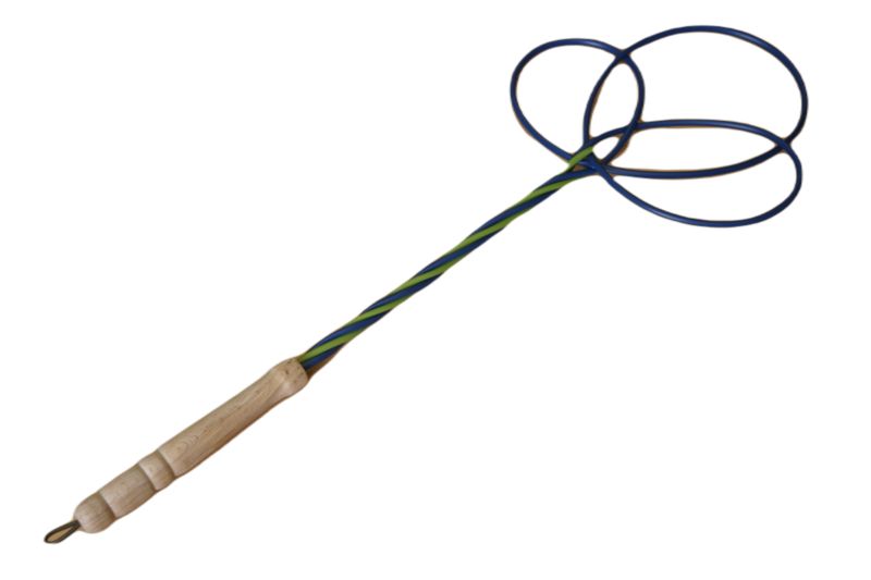 Trzepaczka do dywanów zielono-niebieska