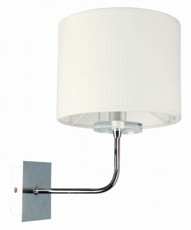 Kinkiet ścienny Candellux Estera biały chromowany 1 x E14 x 40W IP20 wym: 27 x 20 x 30 cm - 1 szt.