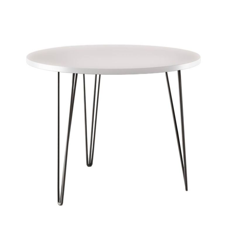 Stół KOLM okrągły fi 90 cm MIKA Biały 1szt.