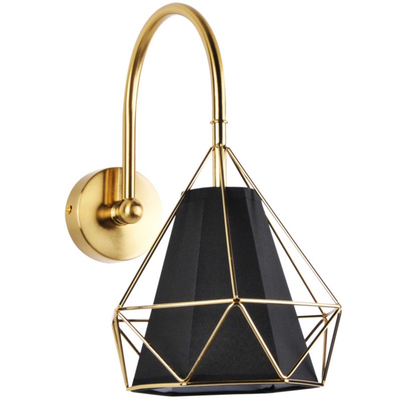 Kinkiet ścienny Polux Hira złoto-czarny 1 x E27 x 20W IP20 wym: 32 x 20 x 30 cm - 1 szt.