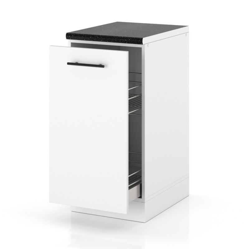 Szafka Kuchenna Hurtownia-Mebli Stojąca Cargo D40 CARGO sPremium 40cm Biały Mat Biały Mat 40x52x85 cm 1szt.