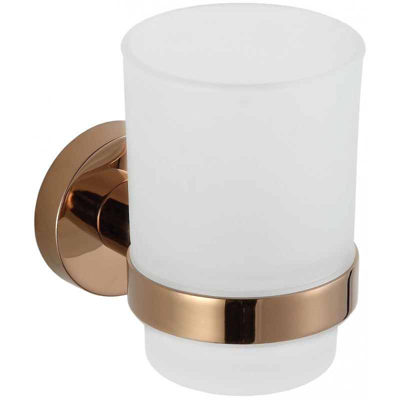 Kubek na szczoteczki ścienny Mexen Remo różowe złoto 6,8x10x10 cm 1 szt.