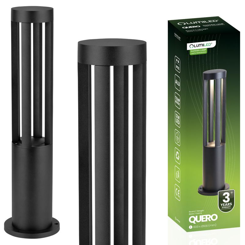 Lampa Ogrodowa Lumiled Słupek Zewnętrzny Stojący 12W LED 4000K 60cm 1 szt.