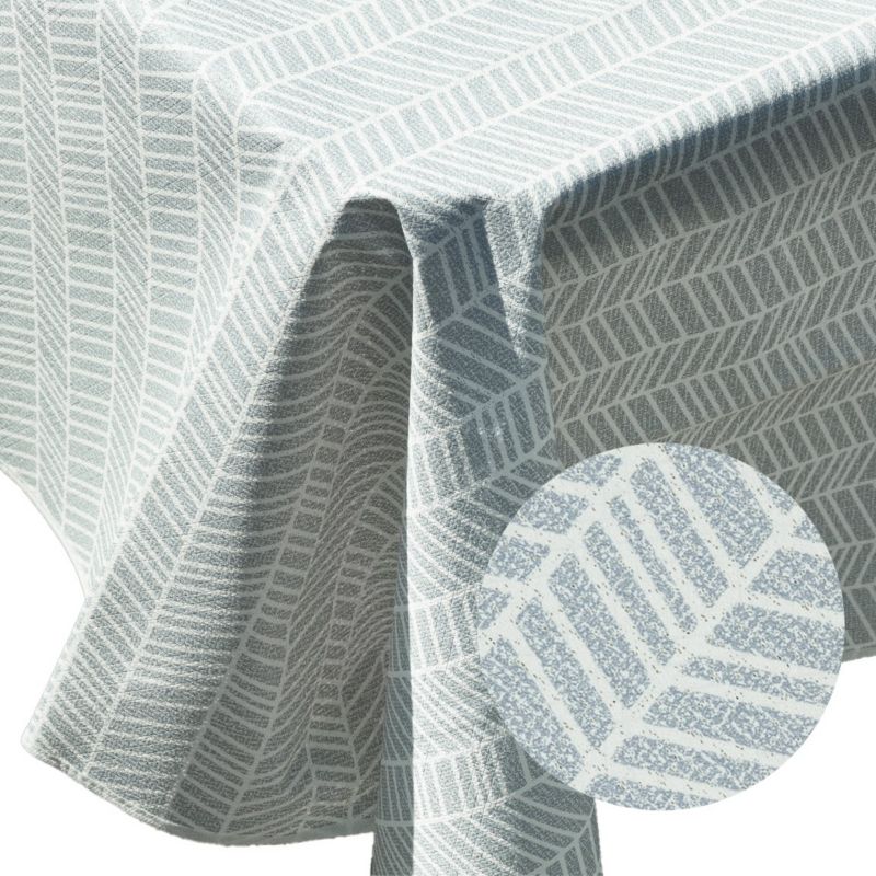 Obrus dekoracyjny do domu i ogrodu 130x160 cm Nizza e-floor geometryczny szary 1 szt
