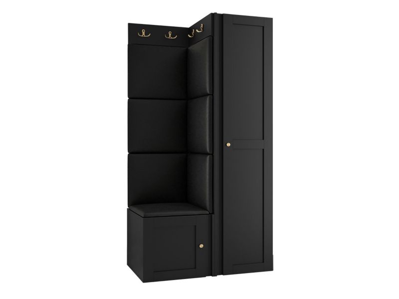 Zestaw MIRJAN 24 Orion Ramiro XXV czarny + czarna ekoskóra 1 kpl.