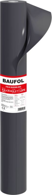 Folia budowlana Baufol 0,3 mm 4 x 25 m