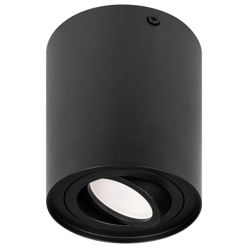 Oprawa natynkowa MasterLED GU10 okrągła lampa ruchoma 96x125 mm IP20 czarna 1 szt.