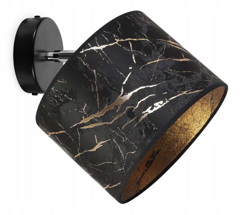 Lampa sufitowa kinkiet Light Home LH Werona 1x E27 60W czarny/złoty 1szt.