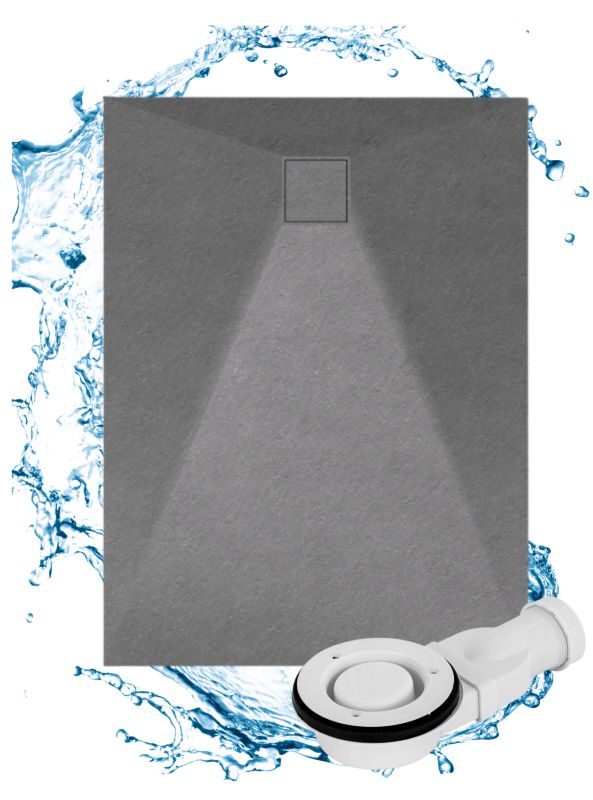 Brodzik Prysznicowy Prostokątny Granitan Teja 120x90CM Szary SMC Kompozyt 1szt.