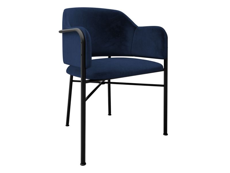 Krzesło MIRJAN 24 tapicerowane Delivio granatowy 1 szt.