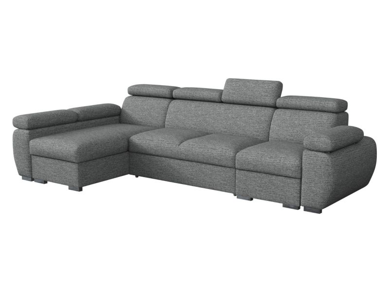 Narożnik z funkcją spania MIRJAN 24 Boston LCP lewy LCP+2R+1P(65) grafitowa plecionka 1 szt.