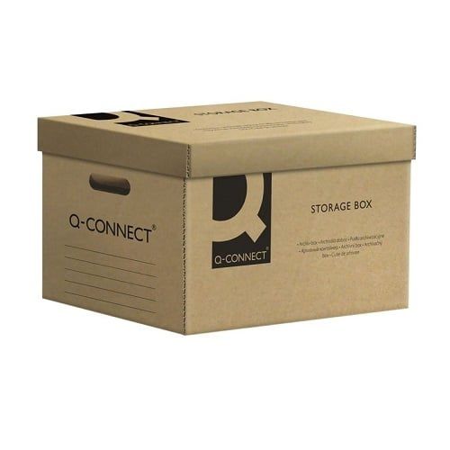 Pudełka Archiwizacyjne Q-Connect 515x350x305 Brąz Bezkwasowe 1 szt.