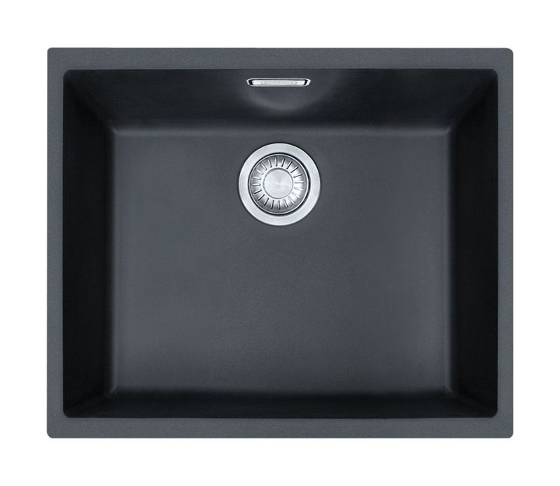Zlewozmywak Franke Sirius SID 110-50 Onyx Tectonite 52,5x44 cm 1-komorowy, syfon w zestawie, 1 szt.