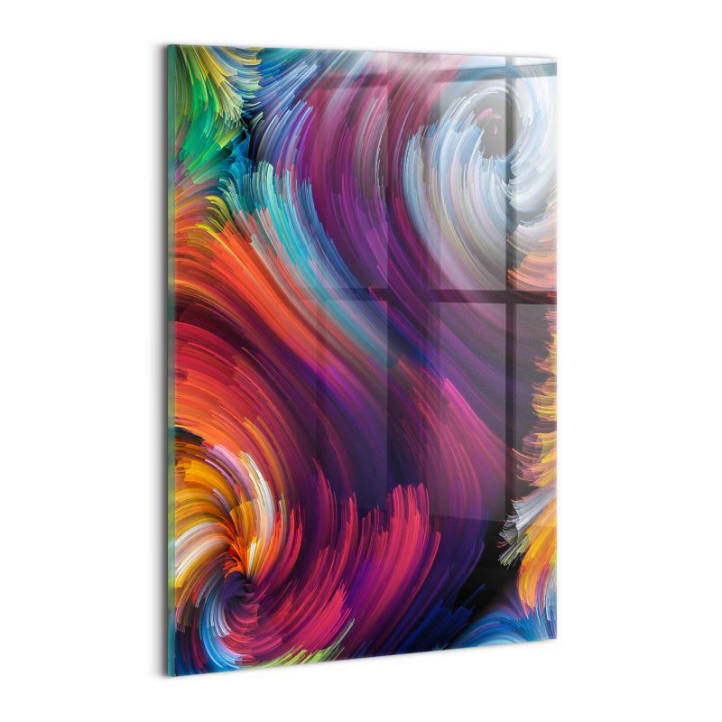 Szklany Obraz Ścienny Wallfluent 30x20 cm Abstrakcja fale 1 szt.