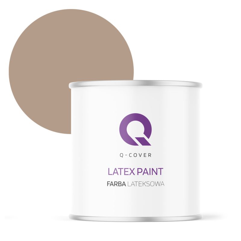 Farba Lateksowa Do Ścian i Sufitów Q-Cover Orzechowy H4934 Głęboki Mat 2L