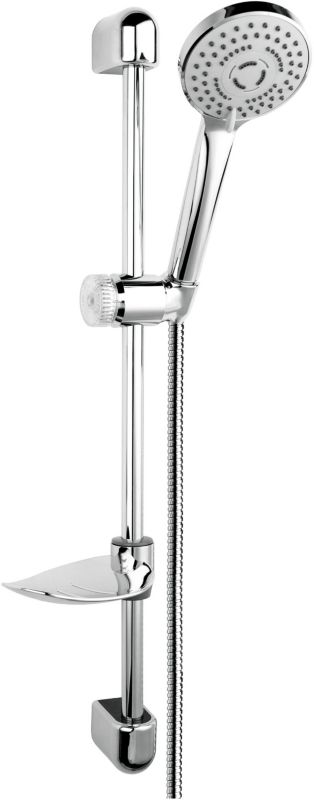 Zestaw prysznicowy Ferro Tutti chrom z drążkiem 61.5 cm 3-funkcyjny 1 szt.