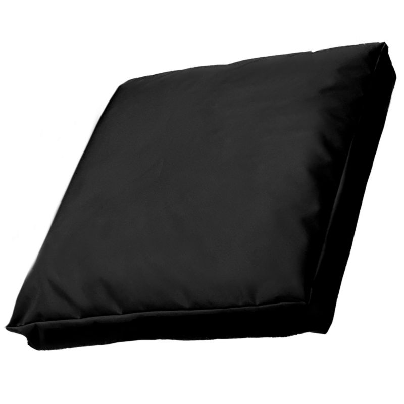 Poduszka Na Krzesło Siedzisko 60x60 EDANTI Z Zamkiem Wodoodporna Gruba Do Domu Ogrodu Czarna 1 szt